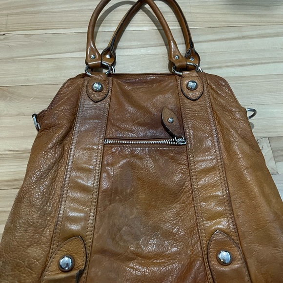 Italian leather purse - Caramel - Picture 1 of 4